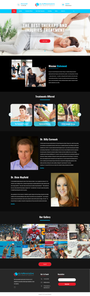 Chiropractic office needs updated web site  | Web Design par Jarry199776