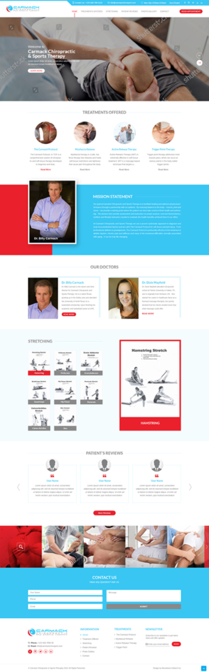 Web Design by Grewal for Carmack Chiropractic and Sports Therapy | Design #21895945