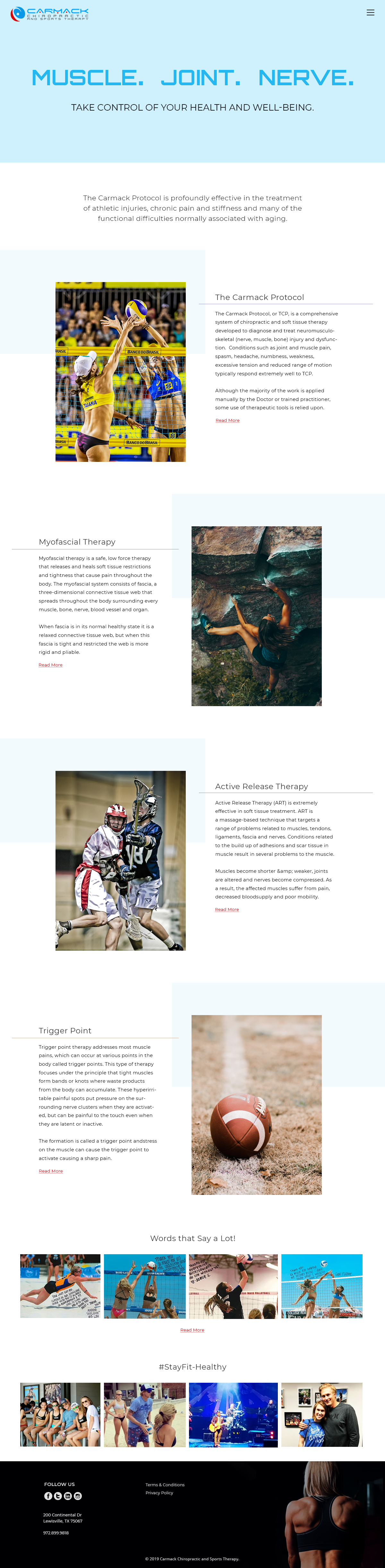 Web Design by Wisitech InfoSolutions Pvt. Ltd for Carmack Chiropractic and Sports Therapy | Design #21940057