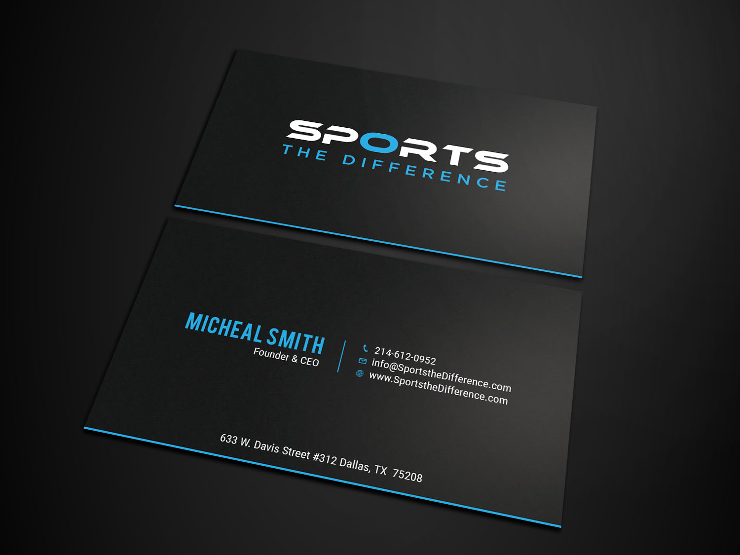 Diseño de Tarjeta de Presentación por Tripti Ranjan Gain para Sports The Difference | Diseño #21888983