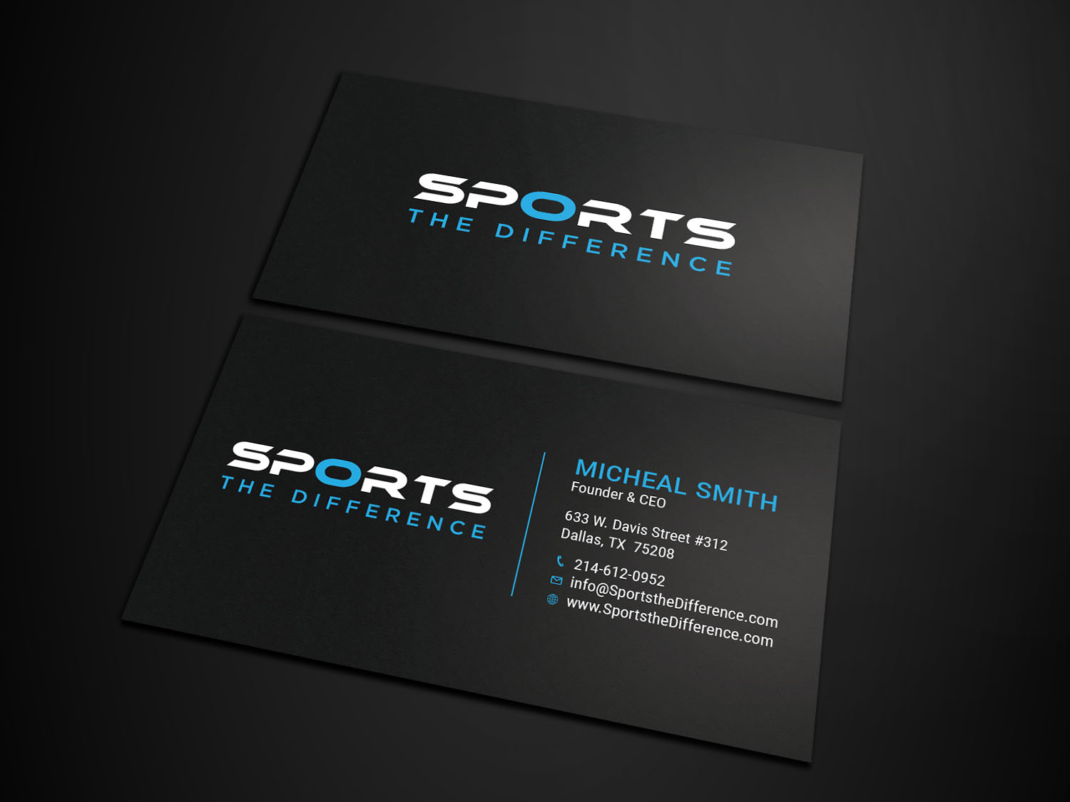 Diseño de Tarjeta de Presentación por Tripti Ranjan Gain para Sports The Difference | Diseño #21888984