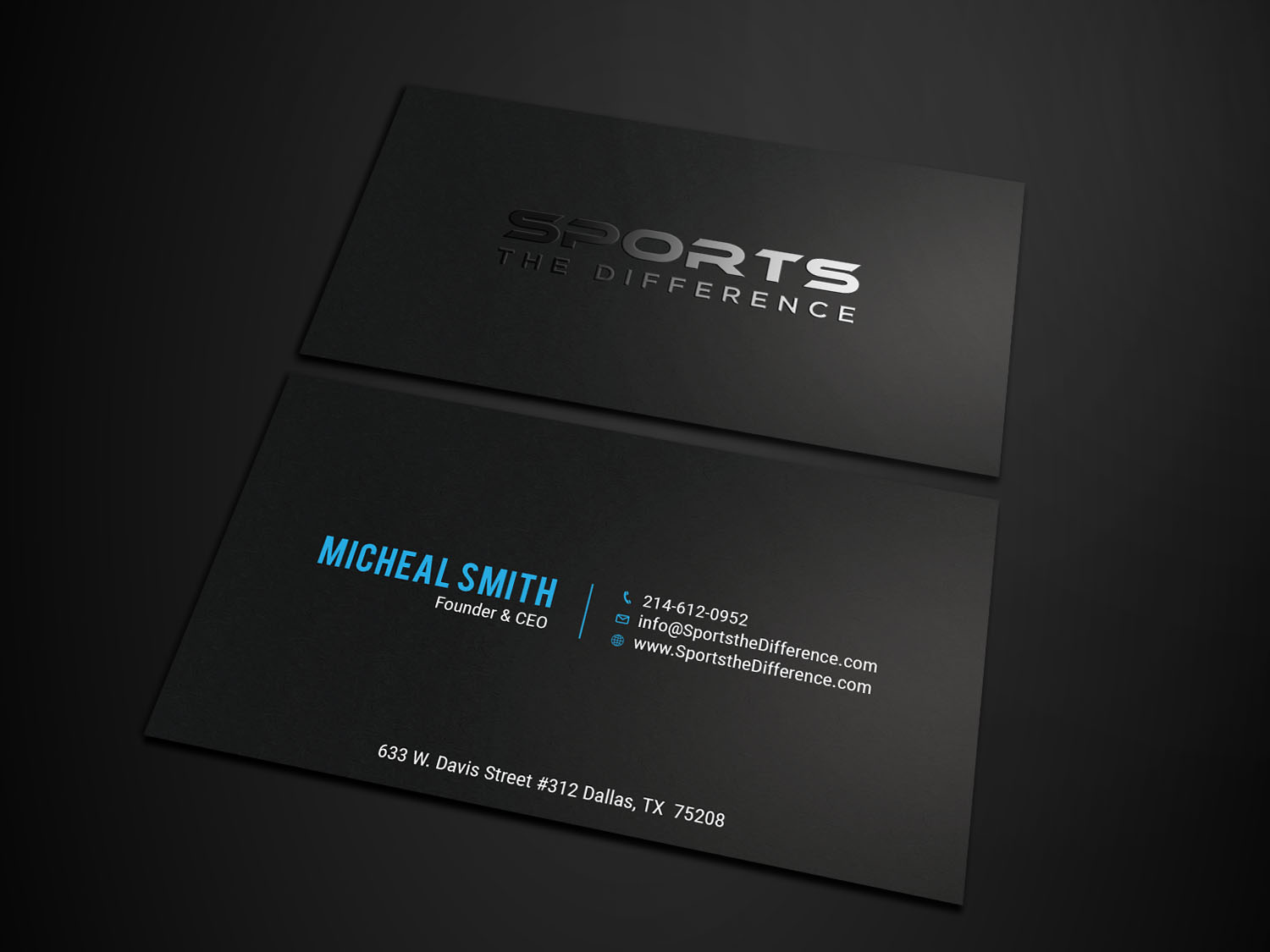 Diseño de Tarjeta de Presentación por Tripti Ranjan Gain para Sports The Difference | Diseño #21888988