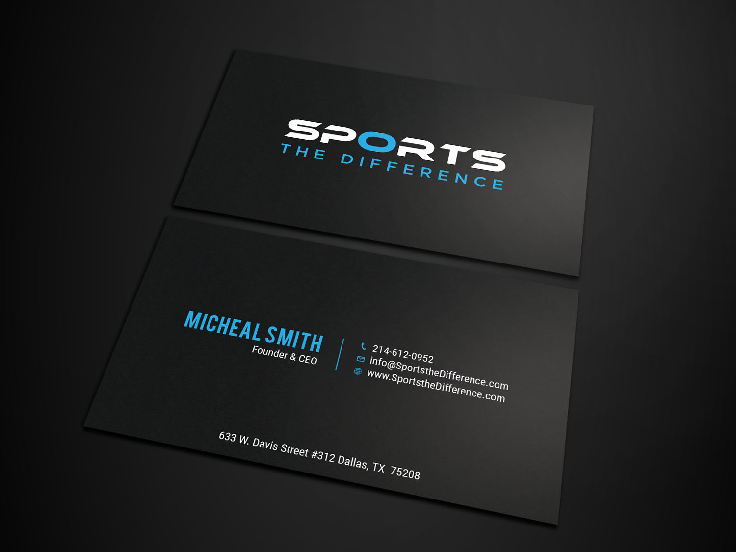 Diseño de Tarjeta de Presentación por Tripti Ranjan Gain para Sports The Difference | Diseño #21888989