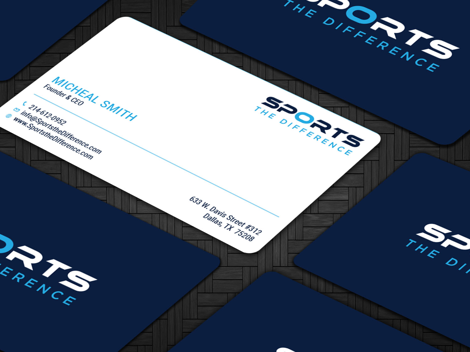 Diseño de Tarjeta de Presentación por Tripti Ranjan Gain para Sports The Difference | Diseño #21888995