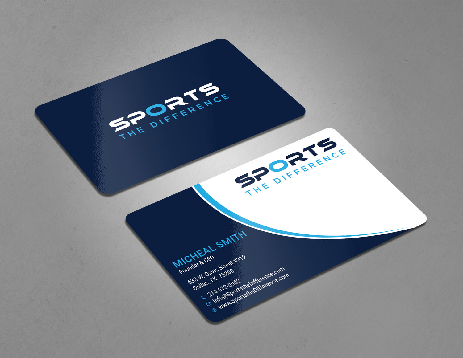 Diseño de Tarjeta de Presentación por Tripti Ranjan Gain para Sports The Difference | Diseño #21889000