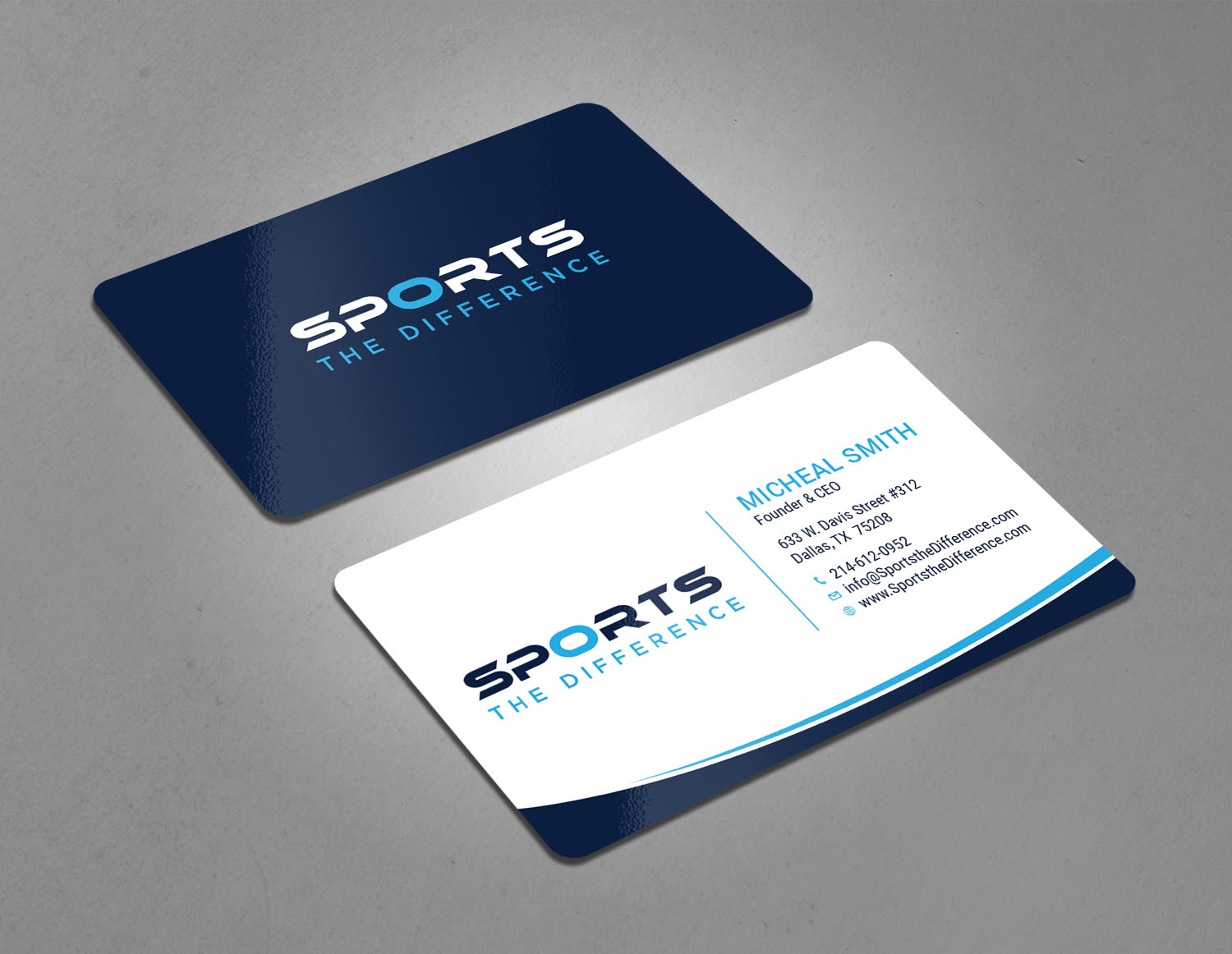 Diseño de Tarjeta de Presentación por Tripti Ranjan Gain para Sports The Difference | Diseño #21889001