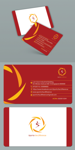 Visitenkarten-Design von BLUE WINGS für Sports The Difference | Design #21902694