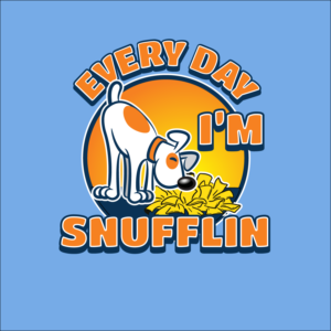 Dog and toy outline  | T-shirt Design by lightning.1972