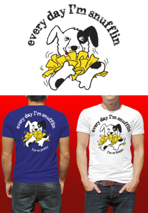 Dog and toy outline  | T-Shirt-Design von Al Pech