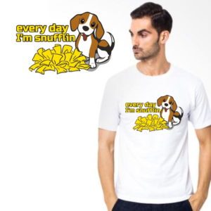 Dog and toy outline  | T-shirt Design by andi_fikri