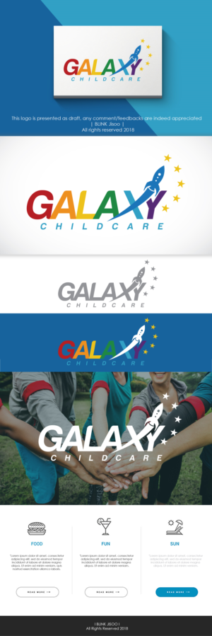 GALAXY Childcare  | Logo Design by Riv.