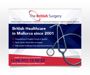 Newspaper print advert for medical clinic business - The British Surgery  | Diseño de Anuncio de Prensa por Luniere Designs