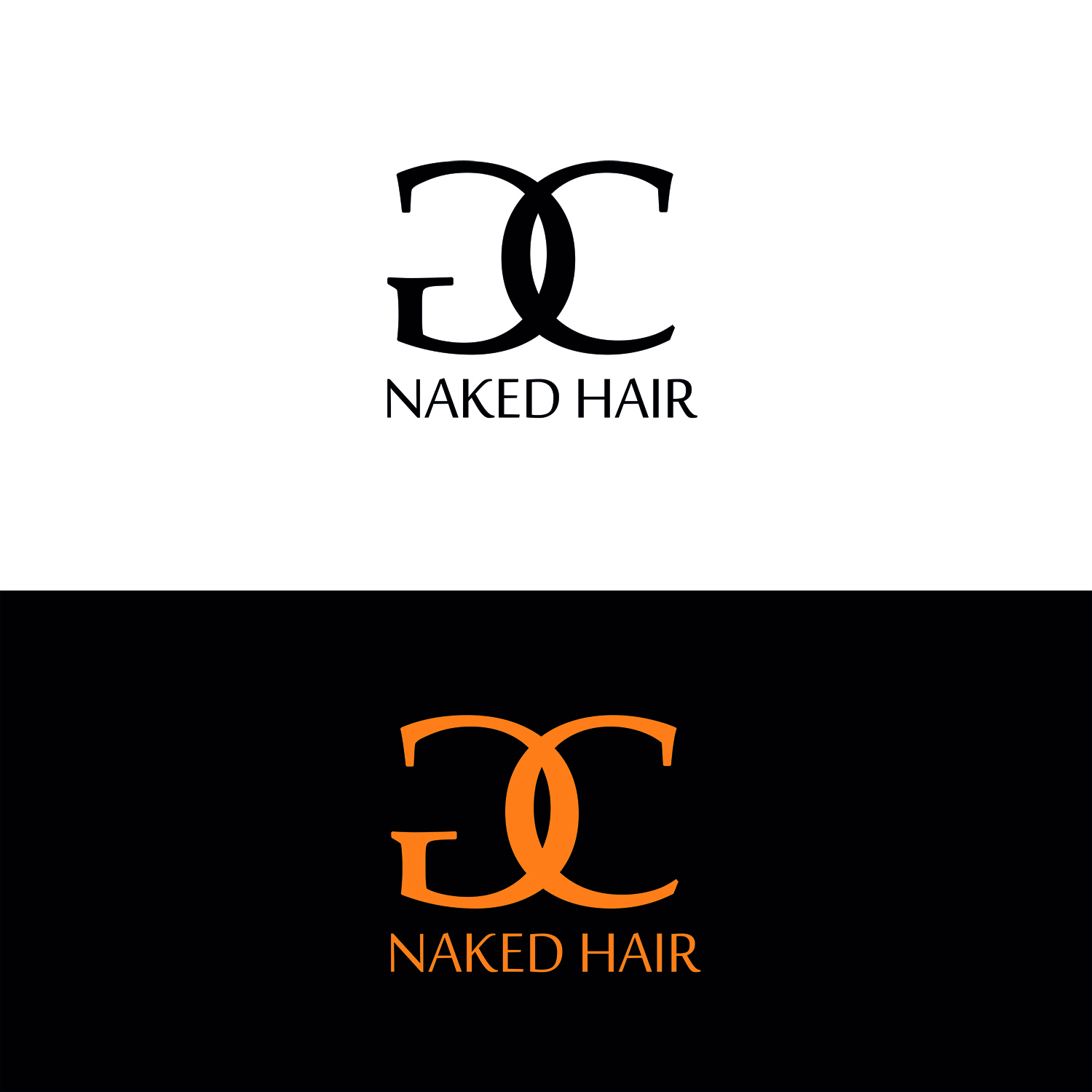 Logo Design by nanocb72 for GC Naked Hair | Design #21897741
