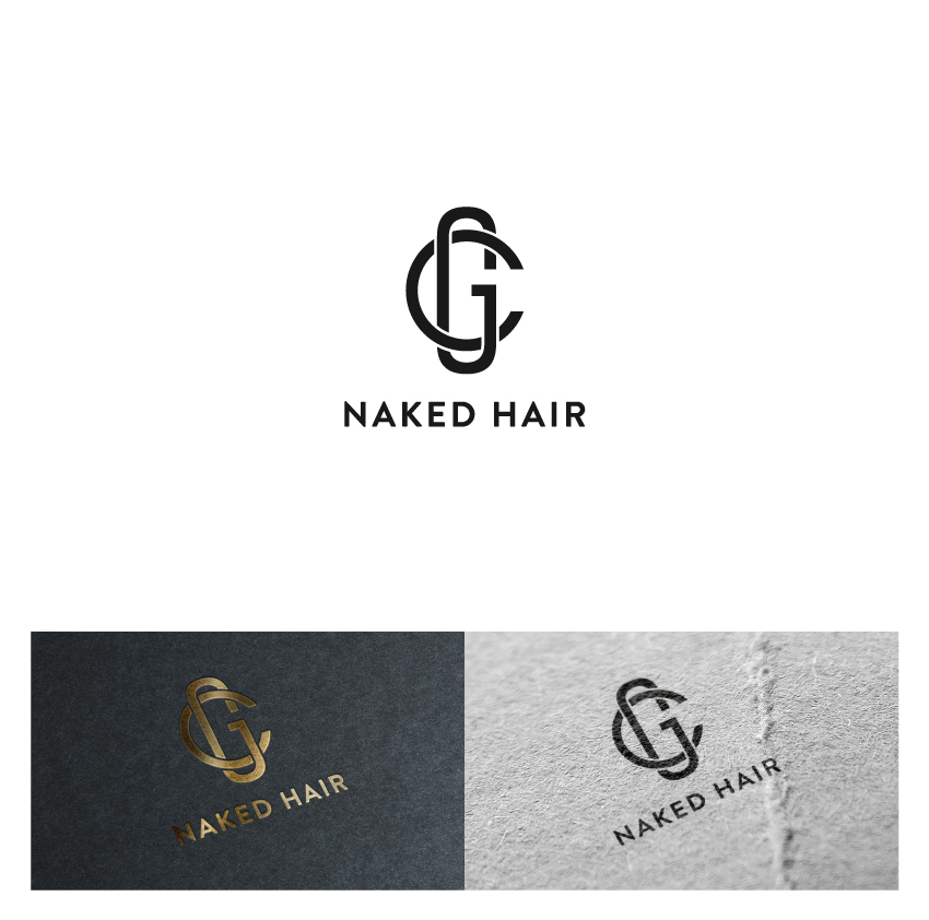Logo Design by The Marble Peach for GC Naked Hair | Design #21912443