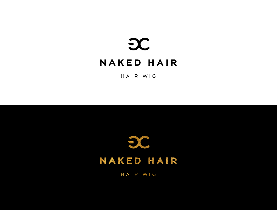 Logo Design by wonderland for GC Naked Hair | Design #21903875