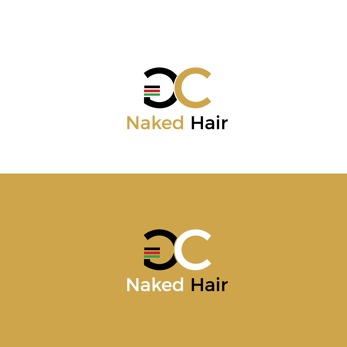 Logo Design by brand maker for GC Naked Hair | Design #21897236