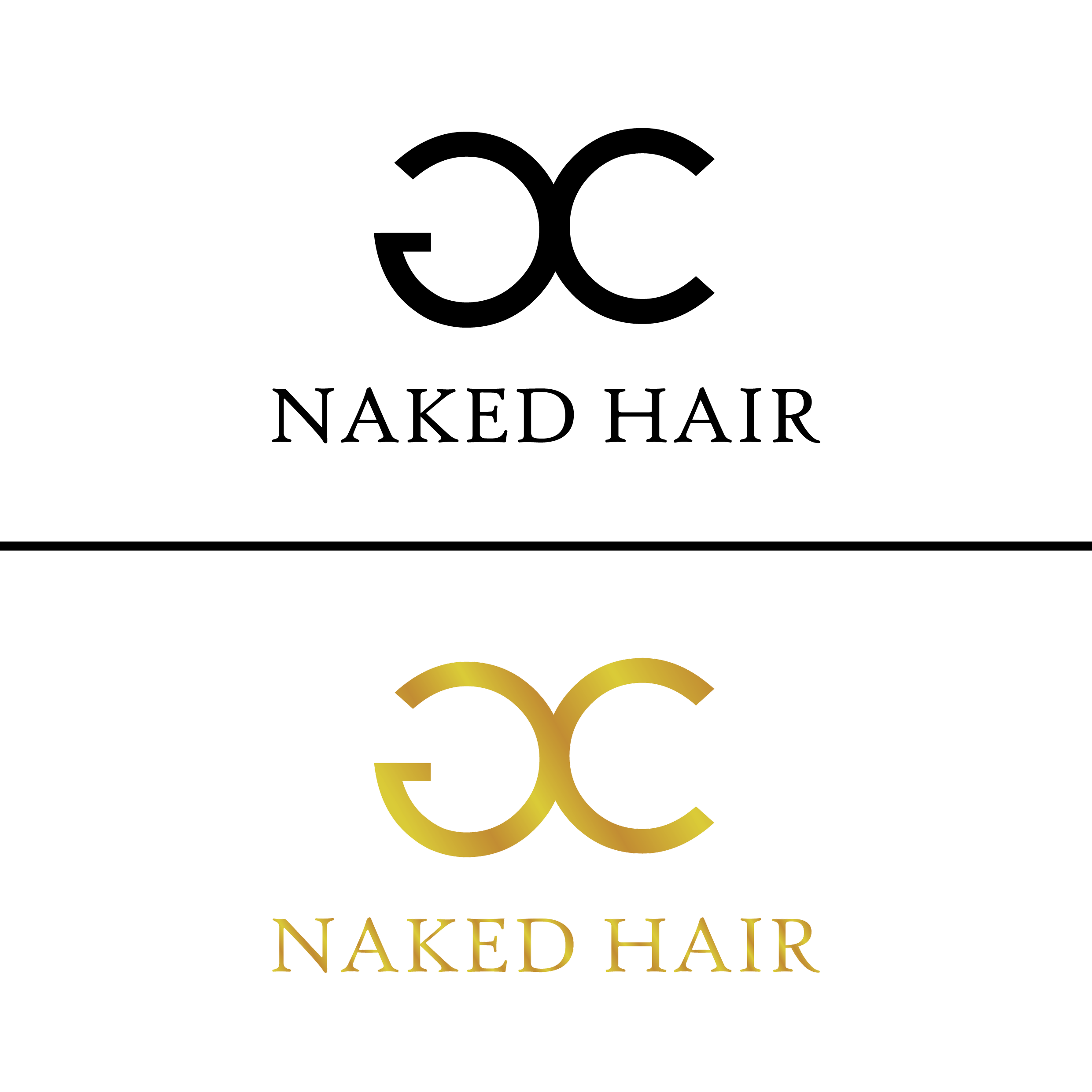 Logo Design by Dionesign for GC Naked Hair | Design #21934325
