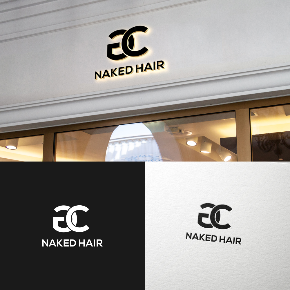 Logo Design by rinaldoajigunadi 2 for GC Naked Hair | Design #21895169