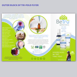 BeTru wellness CBD Hemp extract products for health and wellness  | Flyer Design by elveneclipse