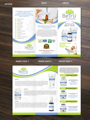 BeTru wellness CBD Hemp extract products for health and wellness  | Flyer Design by innovative earth