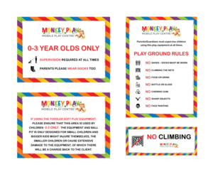 Monkey Play - mobile play centre poster designs | Poster Design by vcreatived