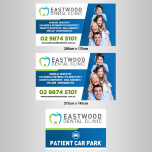 Eastwood Dental Clinic Front and Side signages, for print out uses | Schilder-Design von Designers Hub