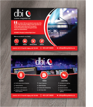 Audio/Visual System Design/Build Company needs marketing handouts for clients that describes our ... | Flyer-Design von alex989