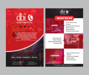 Audio/Visual System Design/Build Company needs marketing handouts for clients that describes our ... | Flyer-Design von Benson M.