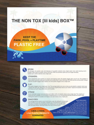 THE NON TOX BOX (Kids Box Impact Card) | Flyer Design by innovative earth
