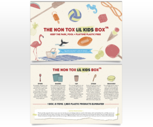 THE NON TOX BOX (Kids Box Impact Card) | Flyer Design by Luniere Designs