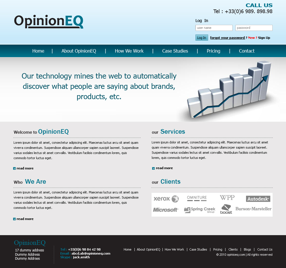 Web Design by Expert Designer for OpEQ | Design #60811