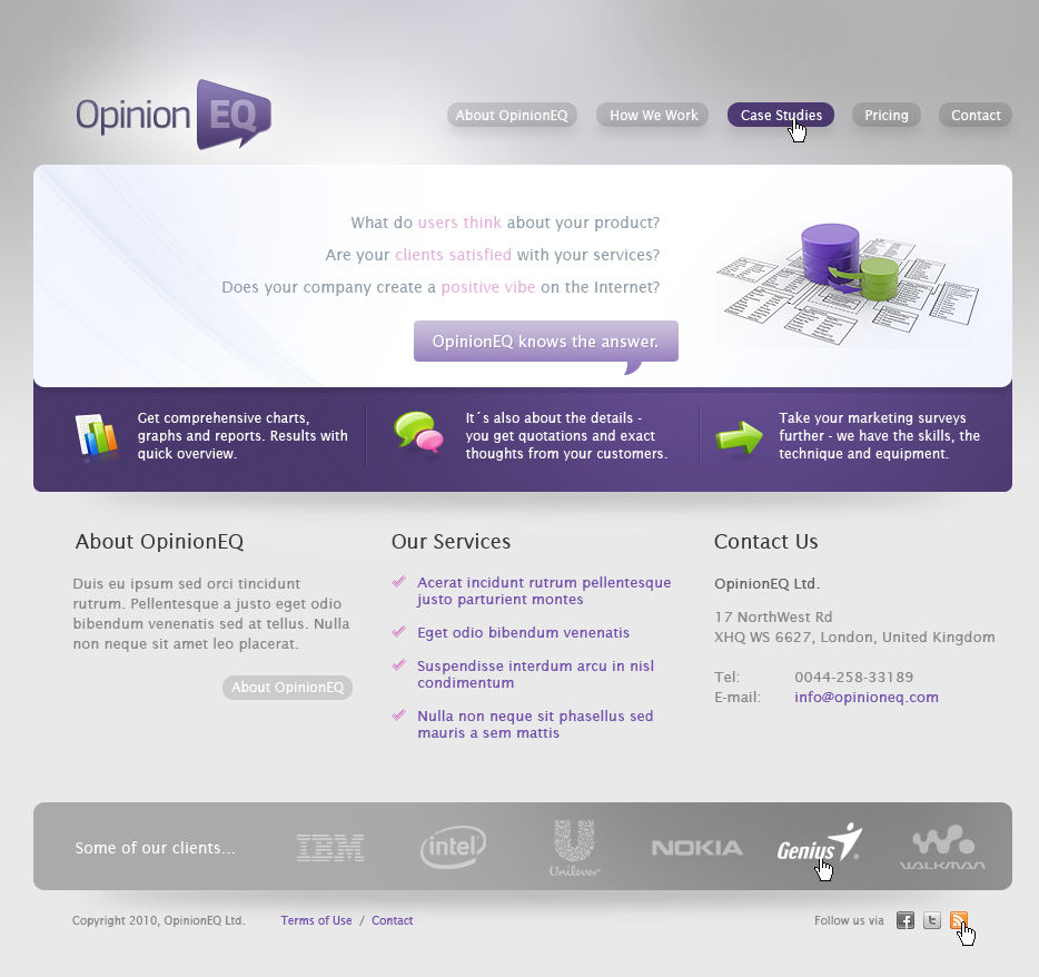 Web Design by flx flx for OpEQ | Design #61033