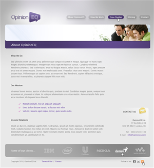 Web Design by flx flx for OpEQ | Design: #61037
