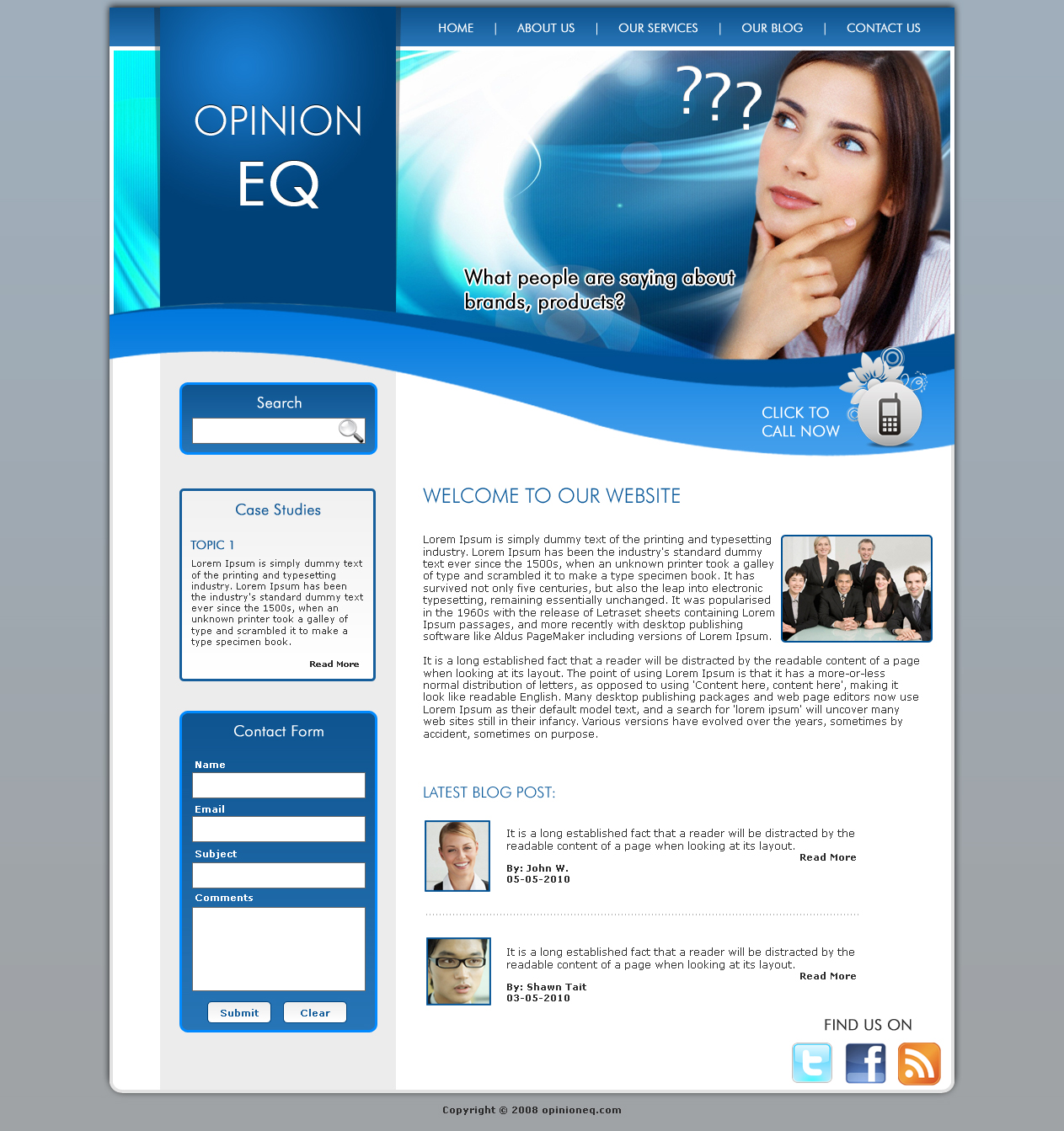 Web Design by LogoDesigns.ae for OpEQ | Design #59752