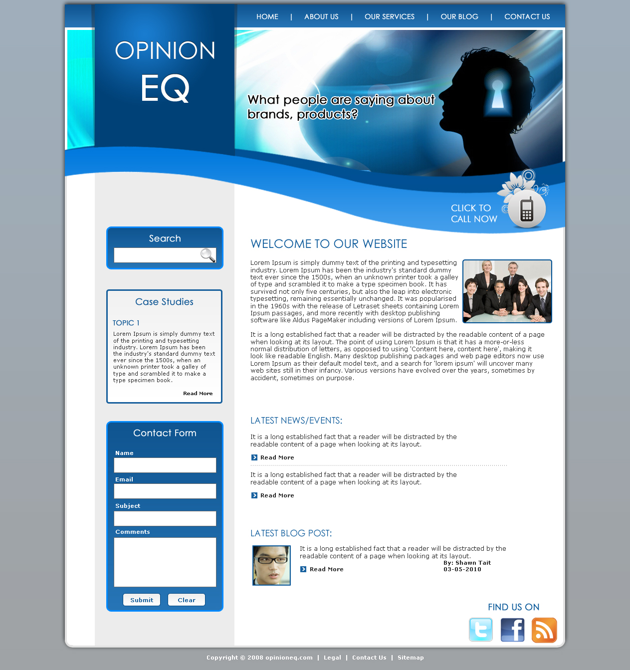 Web Design by LogoDesigns.ae for OpEQ | Design #60616