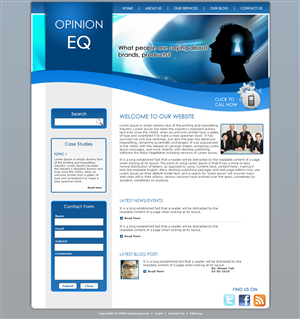 Web Design by LogoDesigns.ae for OpEQ | Design: #60616