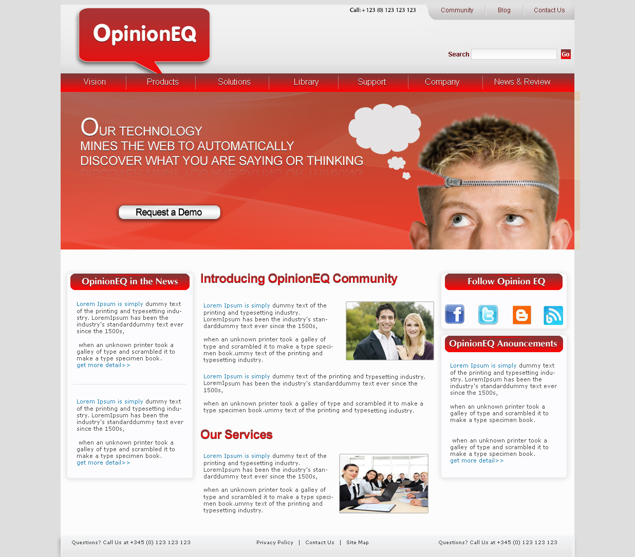 Web Design by LogoDesigns.ae for OpEQ | Design #61218