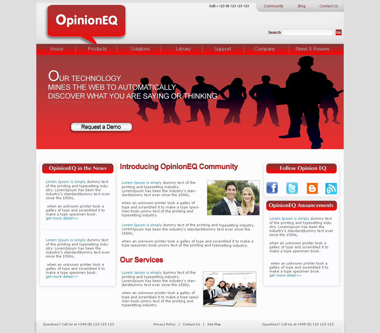 Web Design by LogoDesigns.ae for OpEQ | Design #61222