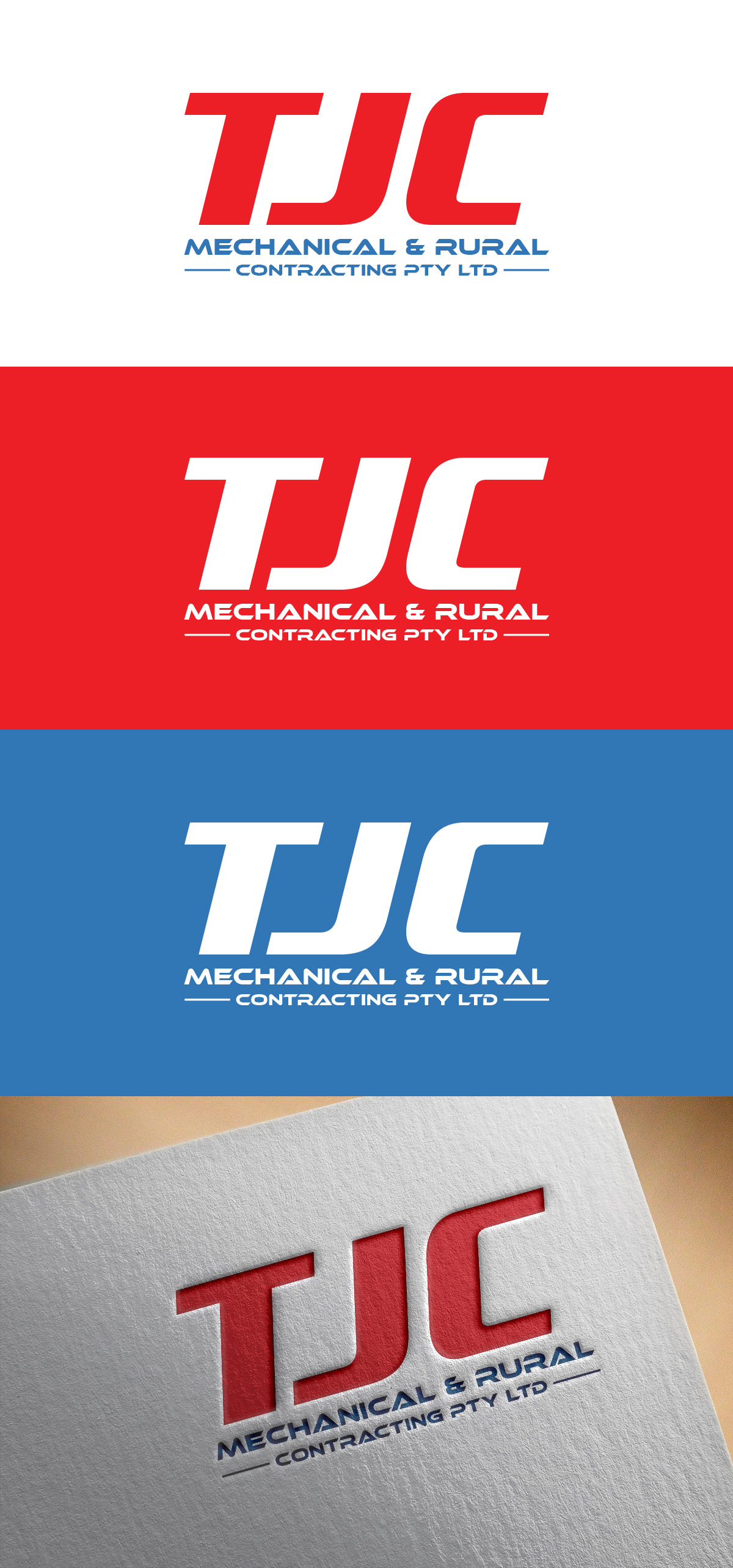 Logo-Design von Soonia für Tjc Mechanical and rural contracting  | Design #21955562