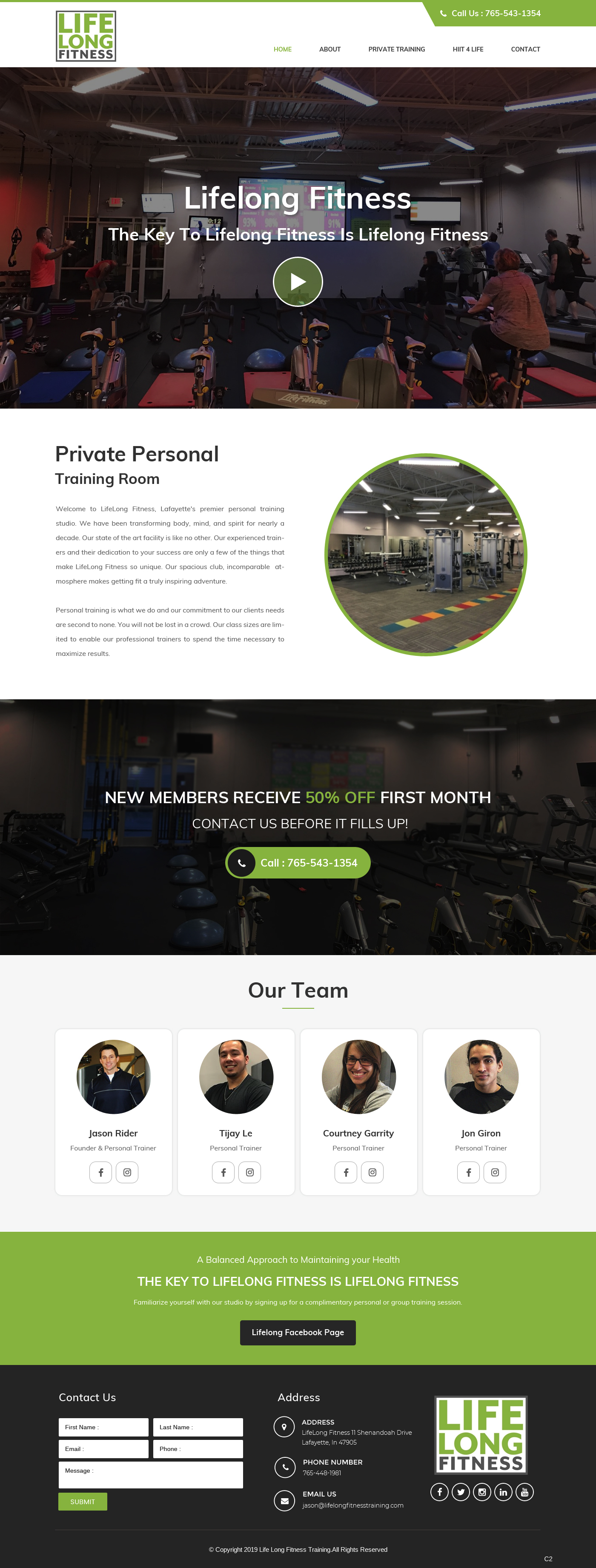Web Design by pb for Lifelong Fitness, Inc. | Design #21907083