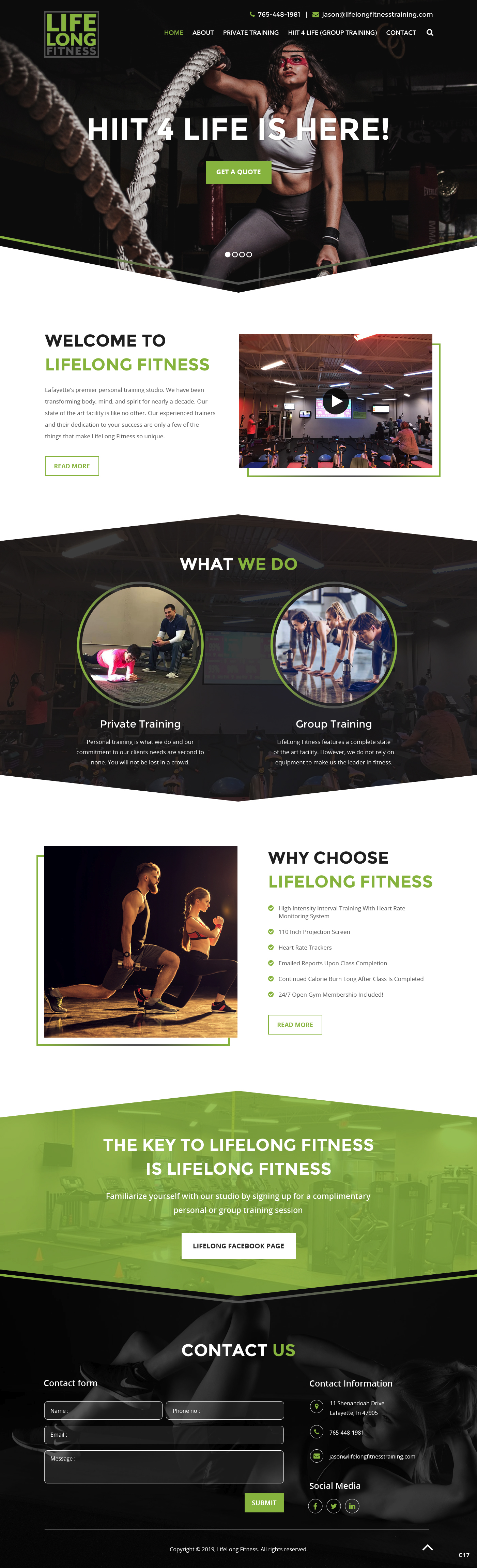 Web Design par pb pour Lifelong Fitness, Inc. | Design #21907085