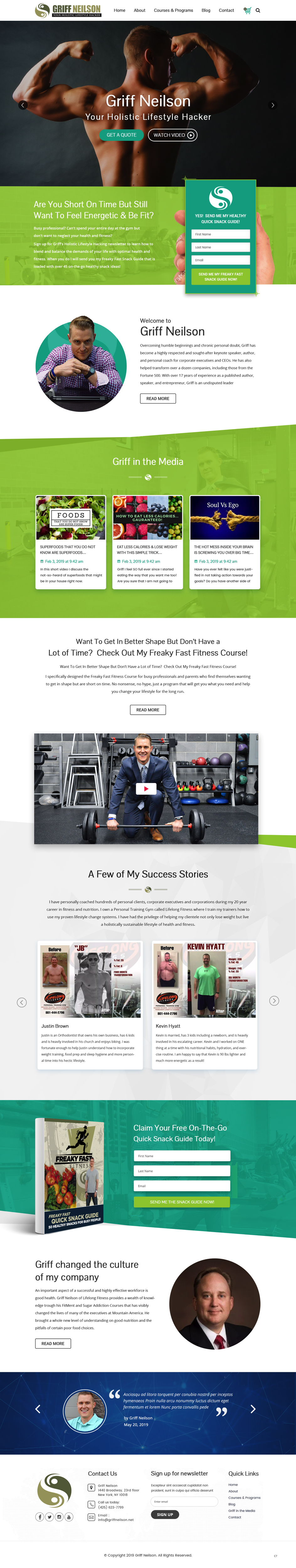 Web Design by pb for Lifelong Fitness, Inc. | Design #21915759