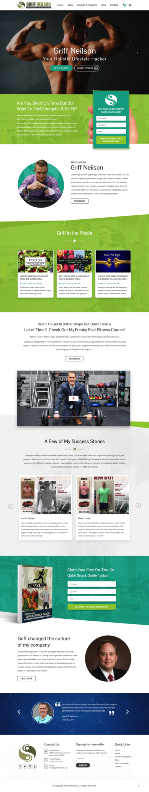 Web Design par pb pour Lifelong Fitness, Inc. | Design : #21915759