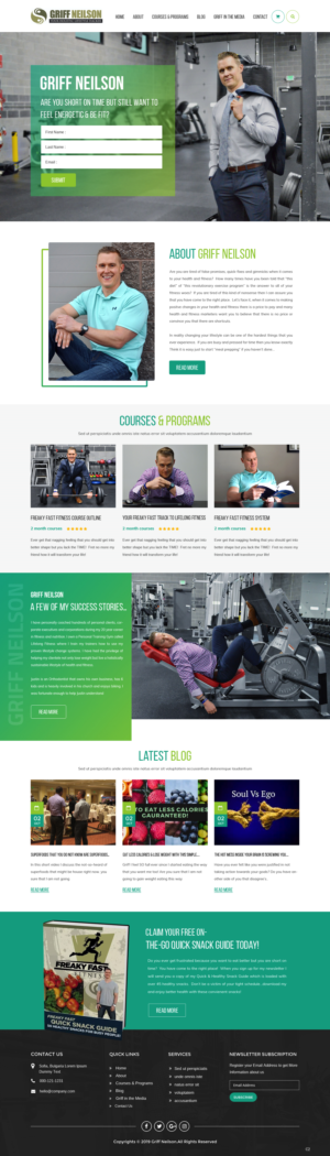 Web Design par pb pour Lifelong Fitness, Inc. | Design : #21915763