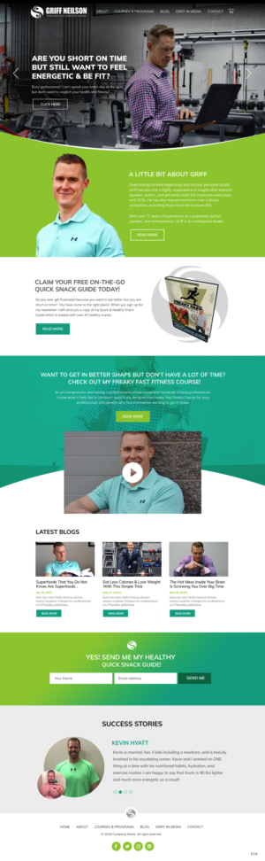 Web Design par pb pour Lifelong Fitness, Inc. | Design : #21915765