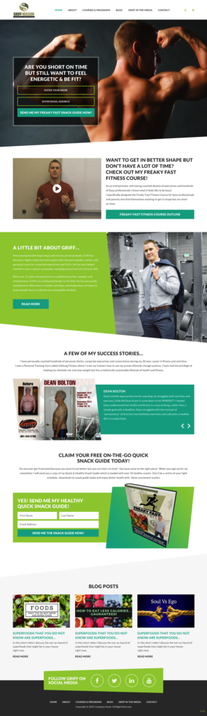 Web Design par pb pour Lifelong Fitness, Inc. | Design : #21915766