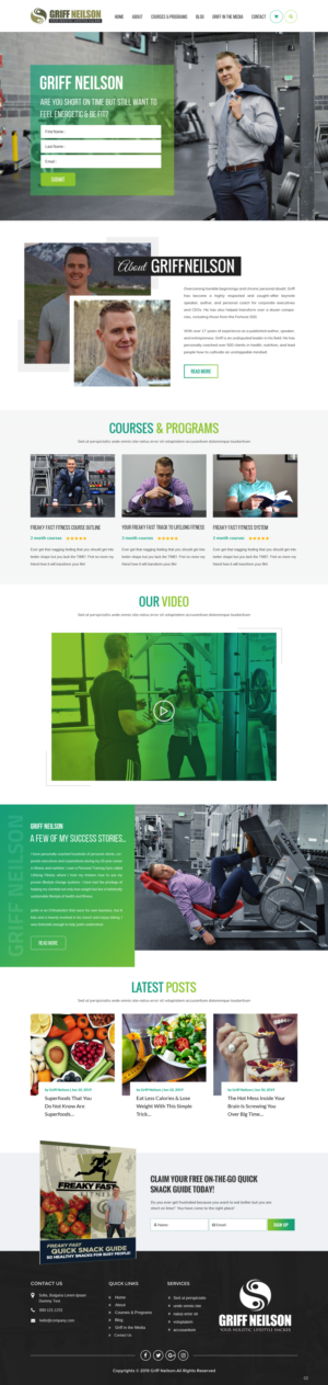 Web Design par pb pour Lifelong Fitness, Inc. | Design : #21931235
