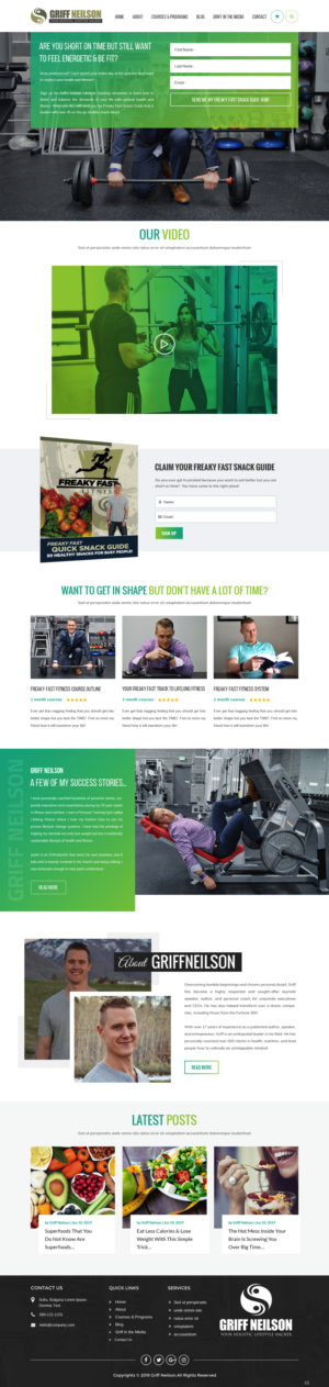 Web Design par pb pour Lifelong Fitness, Inc. | Design : #22009087