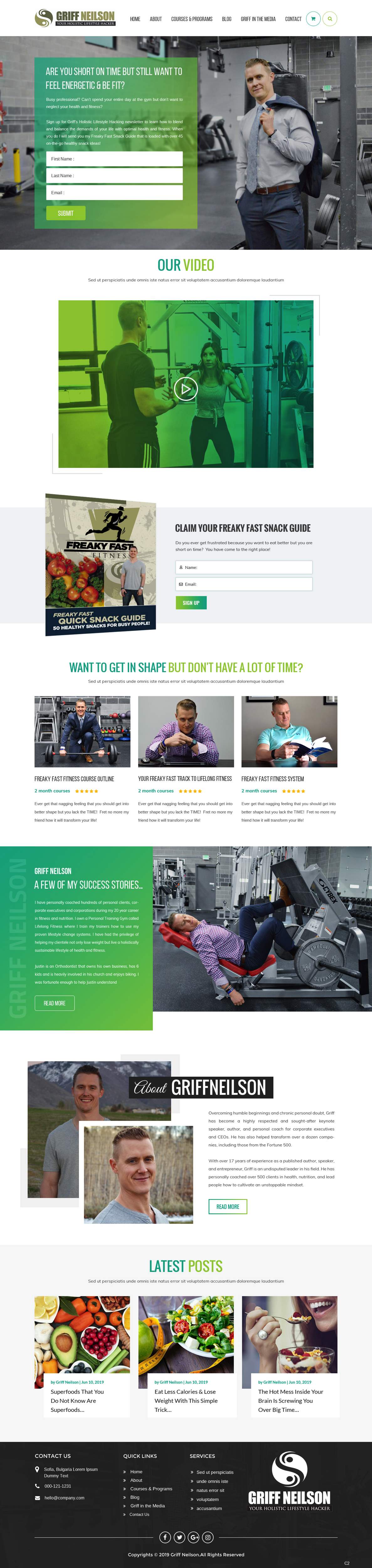 Web Design par pb pour Lifelong Fitness, Inc. | Design : #22009088