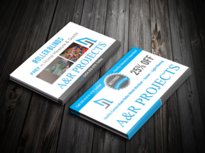 Professional looking Roller Blind Discount Card that portrays quality at a value for money price! | Visitenkarten-Design von Tripti Ranjan Gain
